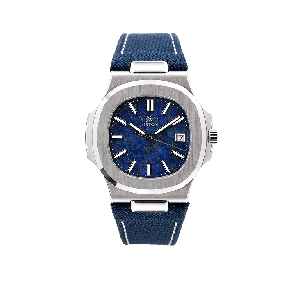 Canvas Strap Watch - ENITON 38mm Stone Dial Composite Knit