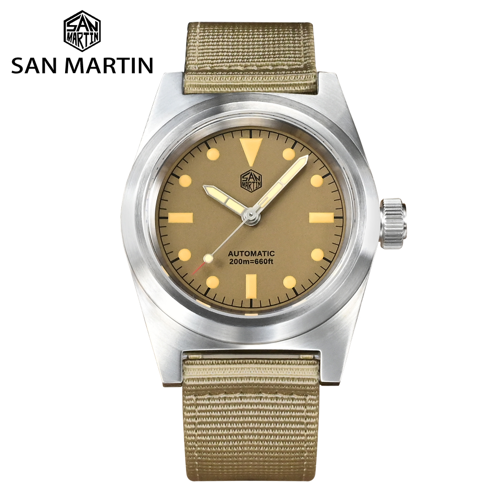 Tropic Strap Vintage - San Martin 38mm Pilot Watch Vintage