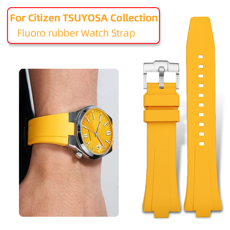 9x26mm FKM Fluoro Rubber Strap - Citizen Watch Tsuyosa recension och pris