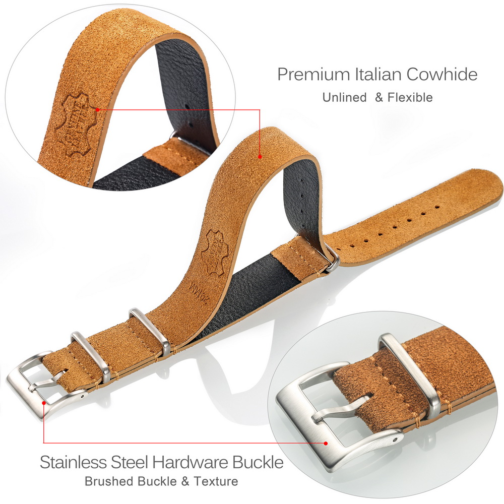 HEMSUT Genuine Leather Watch B - Tropic Strap Vintage recension och pris