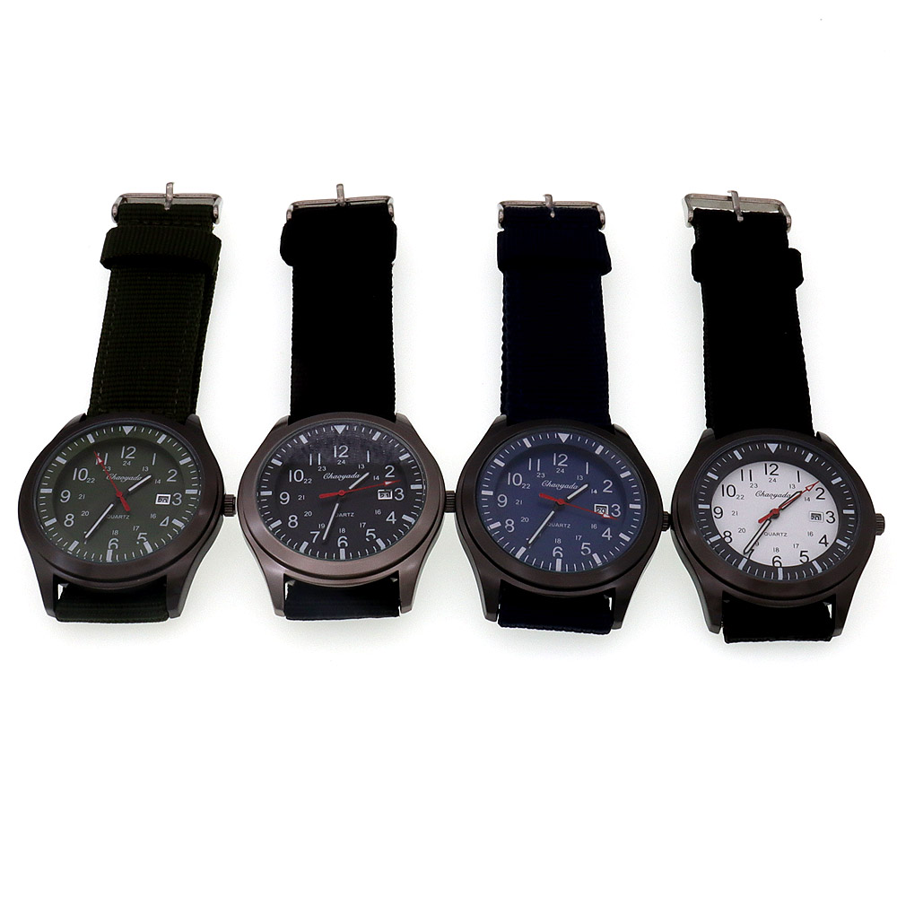 Luxury Men's Quartz Watch Spor - Canvas Strap Watch recension och pris