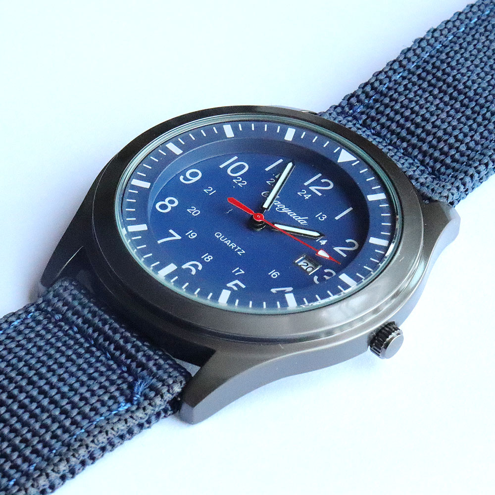 Luxury Men's Quartz Watch Spor - Canvas Strap Watch recension och pris