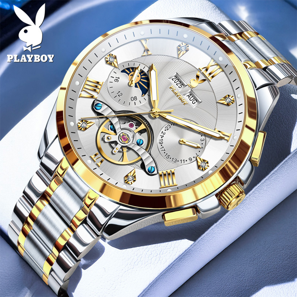 PLAYBOY 3090 Luxury Men's Auto - Rolex Watch Daytona recension och pris