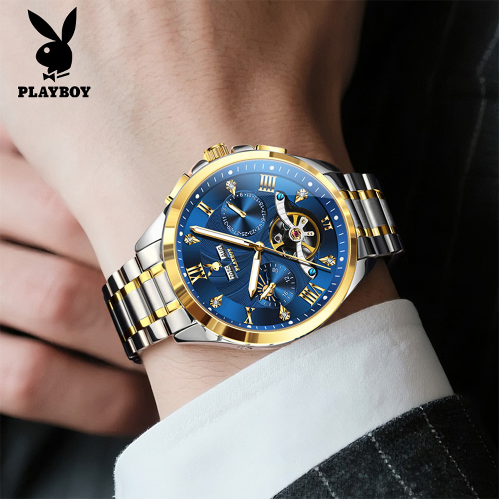 PLAYBOY 3090 Luxury Men's Auto - Rolex Watch Daytona recension och pris