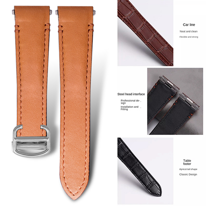 21mm 19mm Cow leather Watch St - Cartier Watch Santos recension och pris