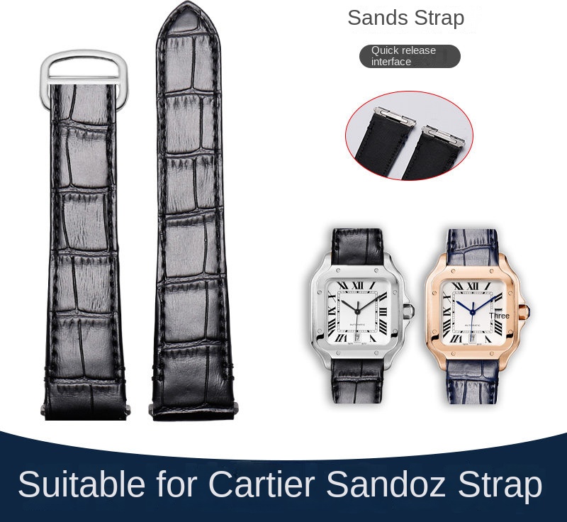 21mm 19mm Cow leather Watch St - Cartier Watch Santos recension och pris