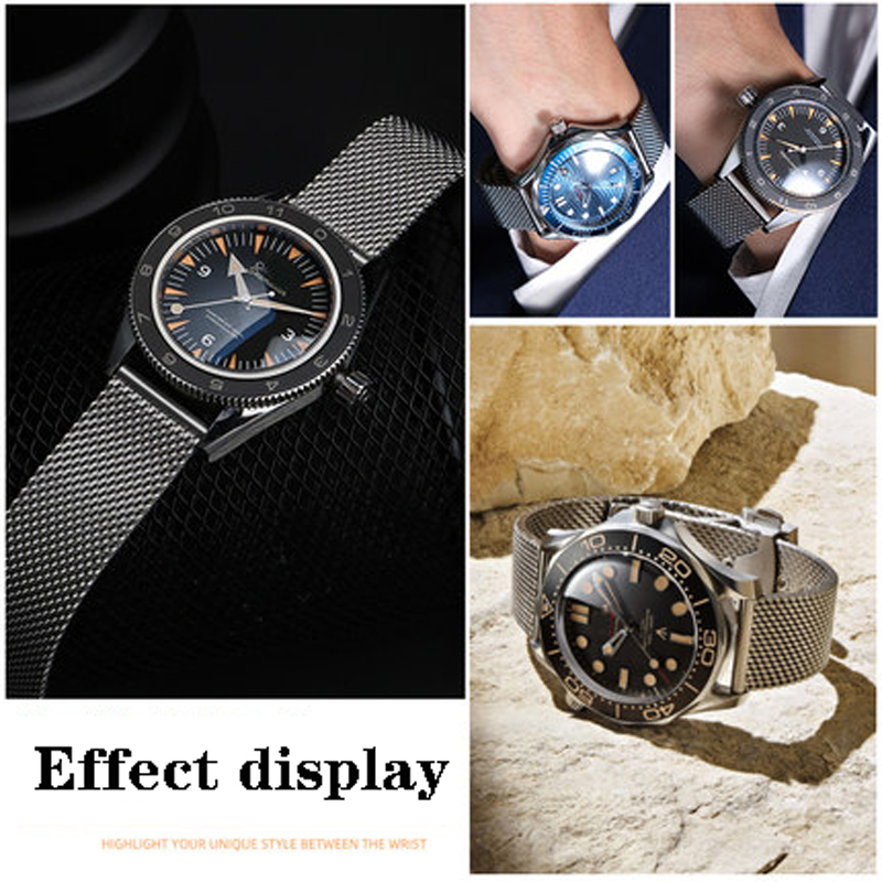 20mm 22mm solid Stainless Stee - Omega Watch Seamaster recension och pris