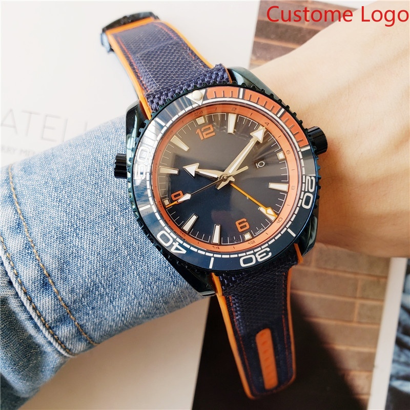 Men GMT Diving Watch Blue Oran - Rubber Strap Diver recension och pris
