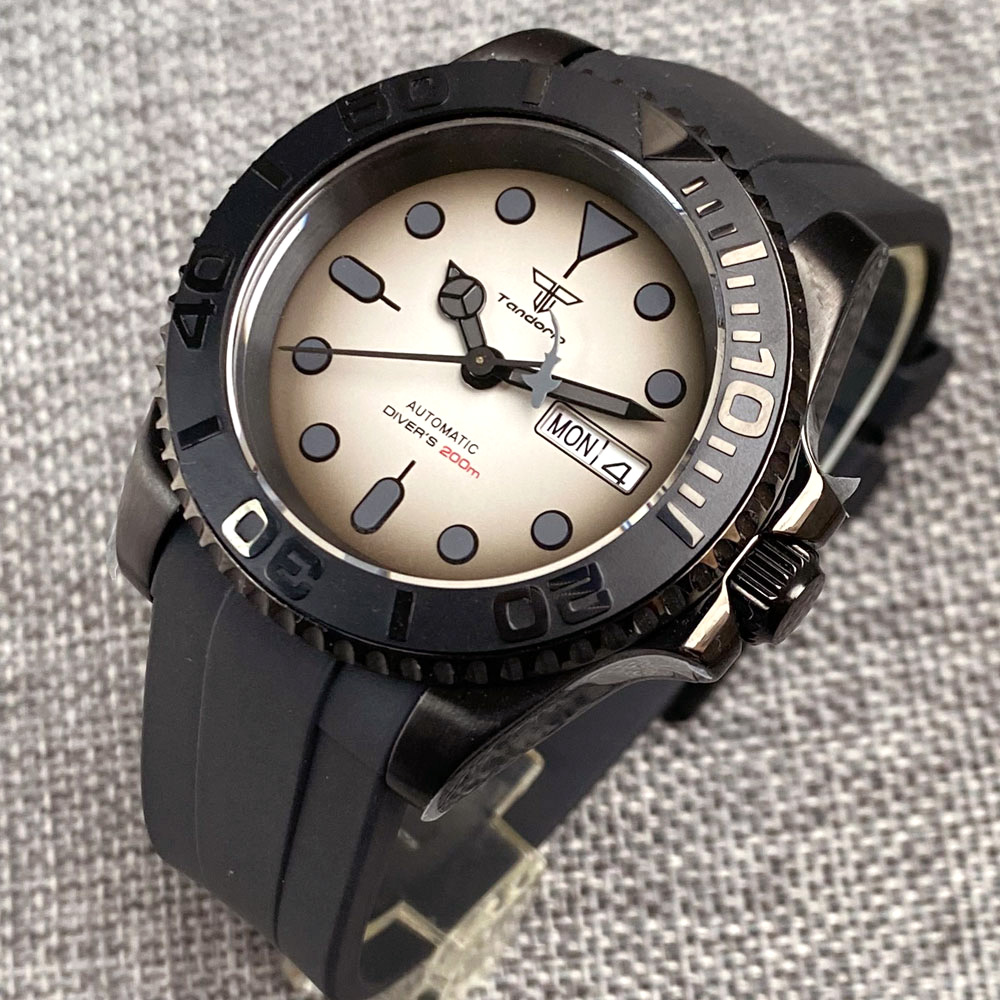 Tandorio 200M Waterproof NH36A - Rubber Strap Diver recension och pris